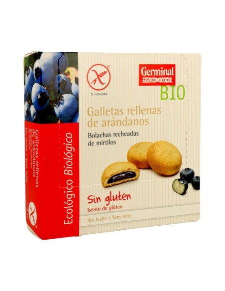 Galletas de Crema de Arándanos Bio (Sin Gluten) 200 g Germinal