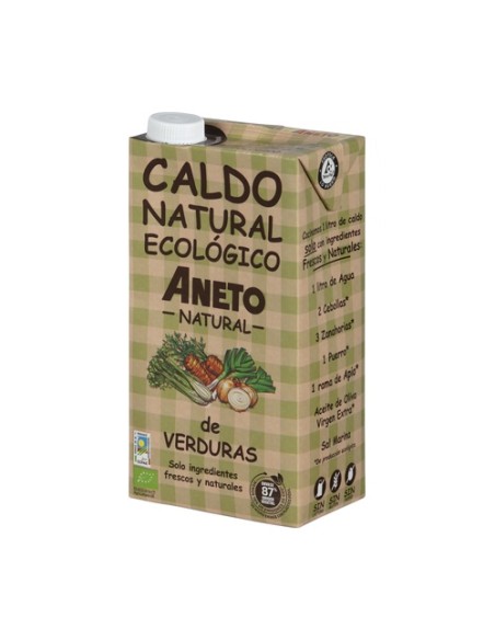 Caldo natural eco verduras 1 L Aneto