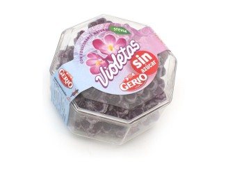 Caramelo de violetas sin azúcar