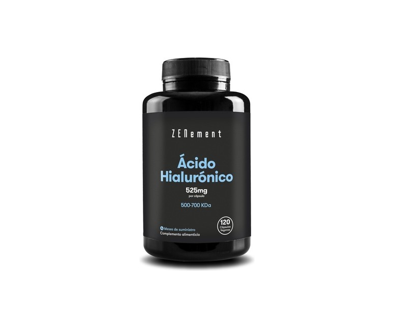 Ácido Hialurónico 525 mg 120 cápsulas vegetales de 525 mg Zenement