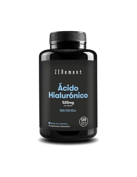 Ácido Hialurónico 525 mg 120 cápsulas vegetales de 525 mg Zenement