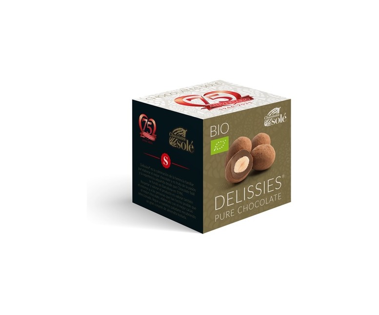 Delissies almendra caramelizada con chocolate negro 80 g Chocolates Sole