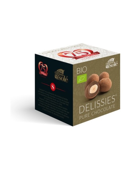Delissies almendra caramelizada con chocolate negro 80 g Chocolates Sole