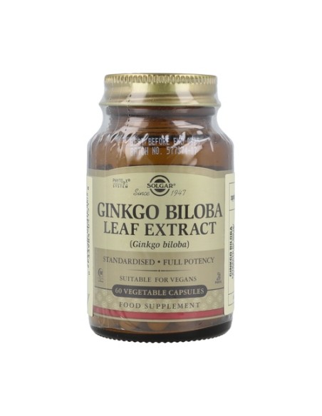 Ginkgo Biloba 60 cápsulas vegetales Solgar
