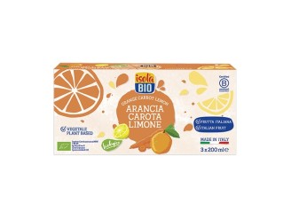 Zumo de naranja, zanahoria y limón bio