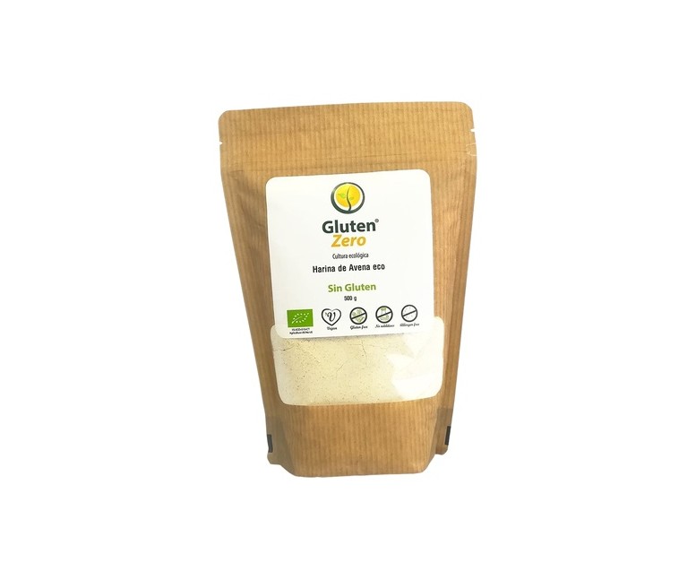 Harina de avena Eco sin gluten 500 g de polvo (Avena) Gluten Zero