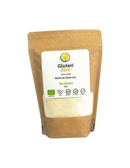 Harina de avena Eco sin gluten 500 g de polvo (Avena) Gluten Zero