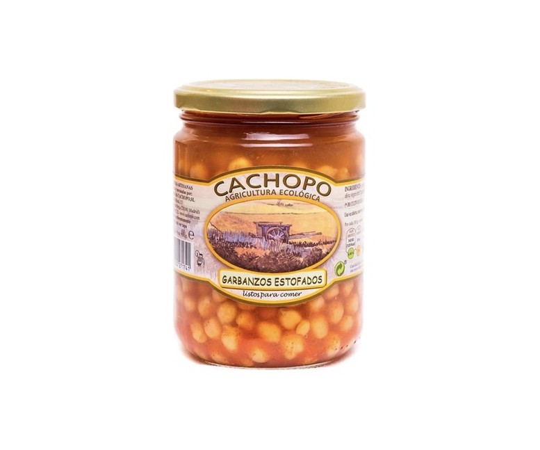Garbanzos estofados Eco 400 g Cachopo
