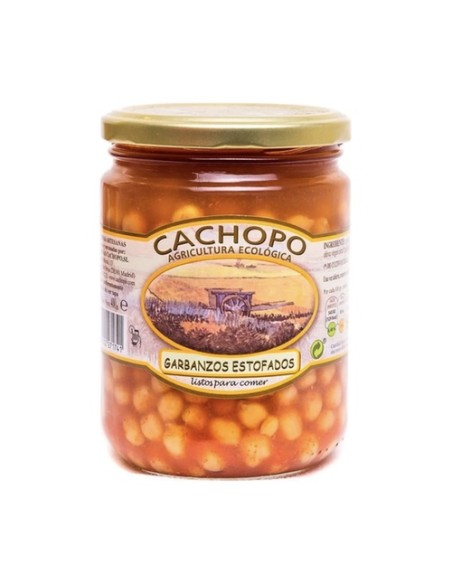 Garbanzos estofados Eco 400 g Cachopo