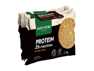 Tortitas proteína de lentejas y maíz