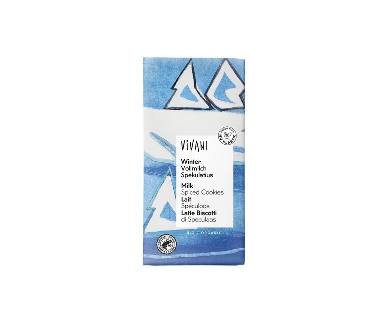 Chocolate con leche aromas de invierno Bio 100 g Vivani