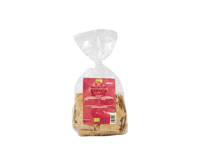 Mini crackers con trigo espelta integral y sésamo 250 g La Finestra sul Cielo
