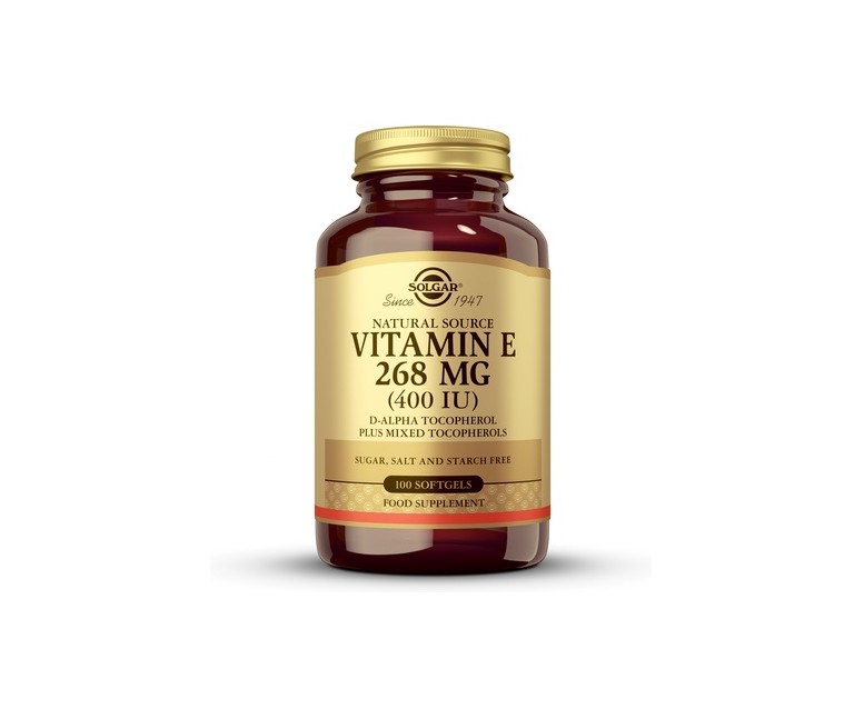 Vitamina E 400 UI 100 cápsulas de 268mg (268mg) Solgar