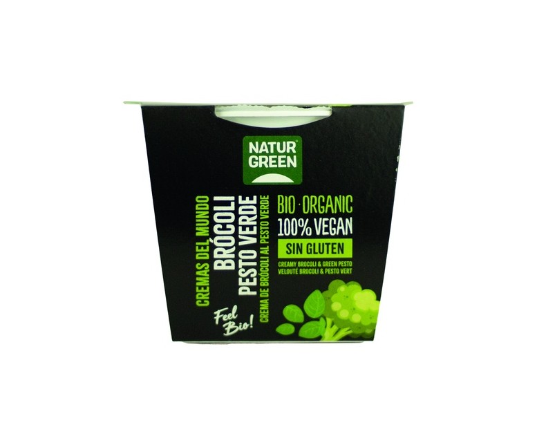 Crema brocoli pesto verde 310 g de crema NaturGreen