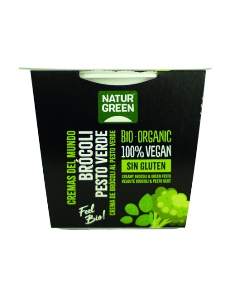 Crema brocoli pesto verde 310 g de crema NaturGreen