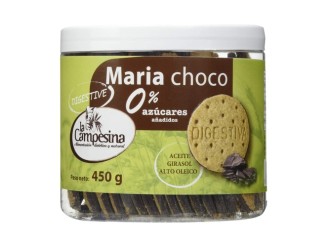 Galletas maría choco digestive sin azúcar
