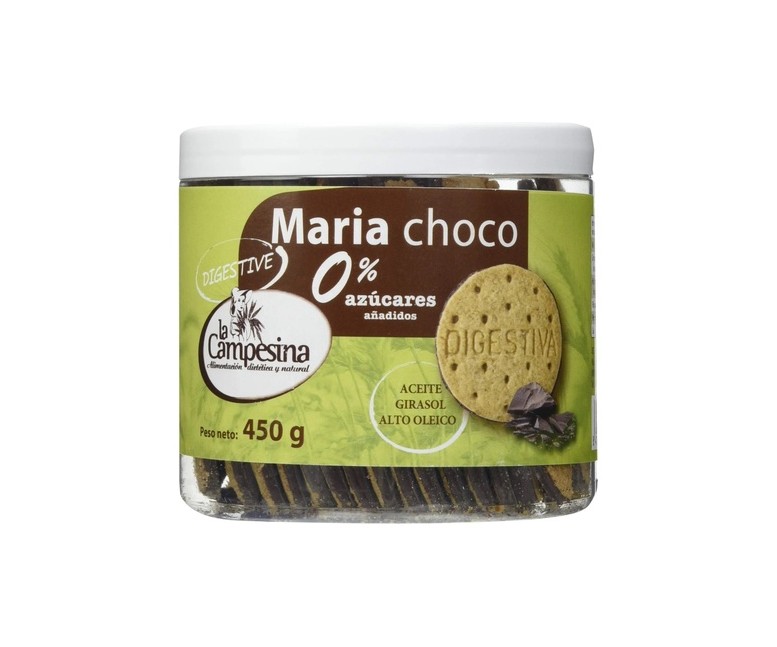 Galletas maría choco digestive sin azúcar 450 g La Campesina