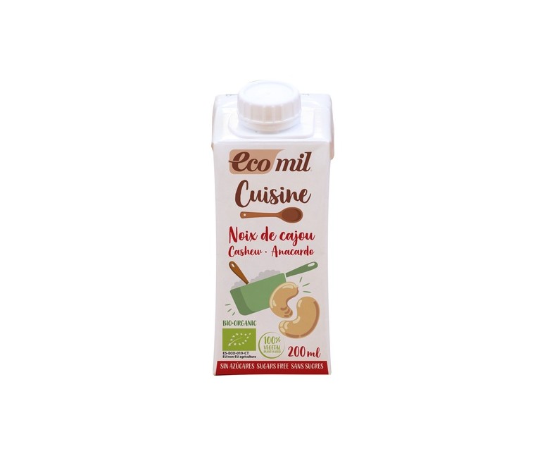 Bebida de anacardo para cocinar Bio 200 ml Ecomil