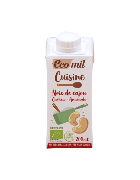 Bebida de anacardo para cocinar Bio 200 ml Ecomil