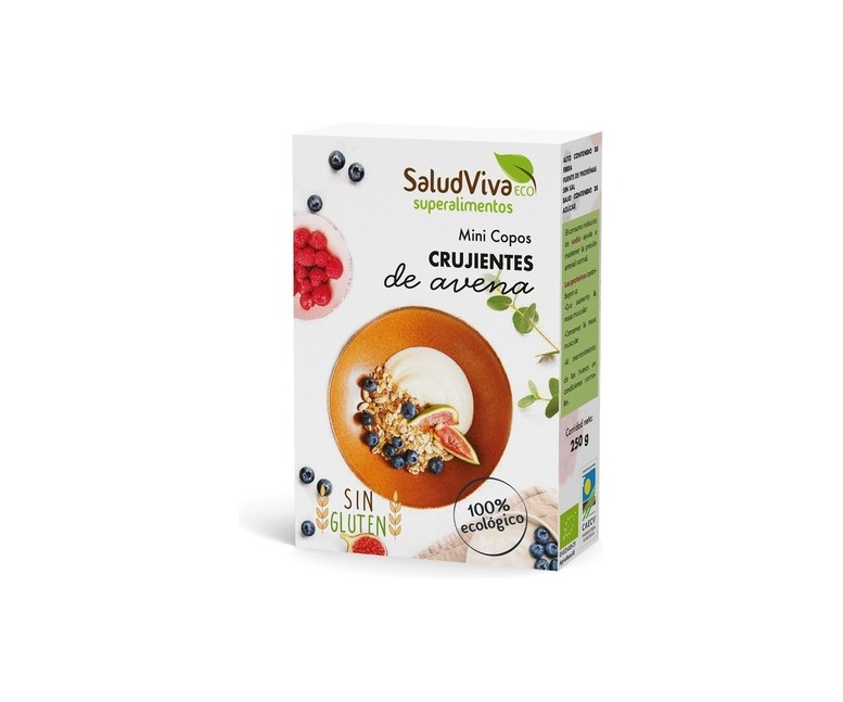 Mini copos crujientes de avena Eco 250 g Salud Viva