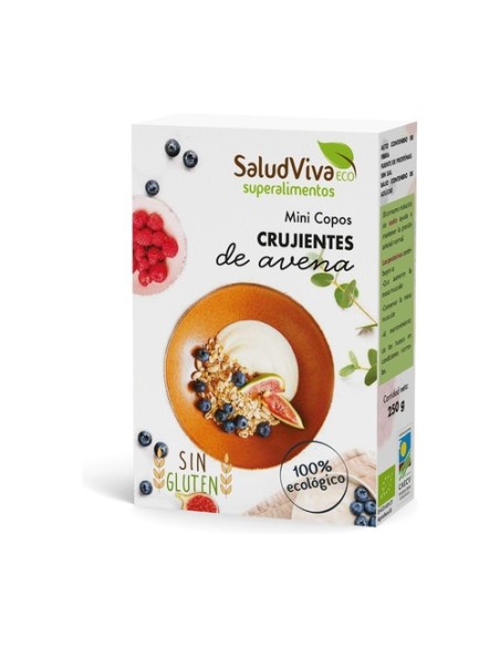 Mini copos crujientes de avena Eco 250 g Salud Viva