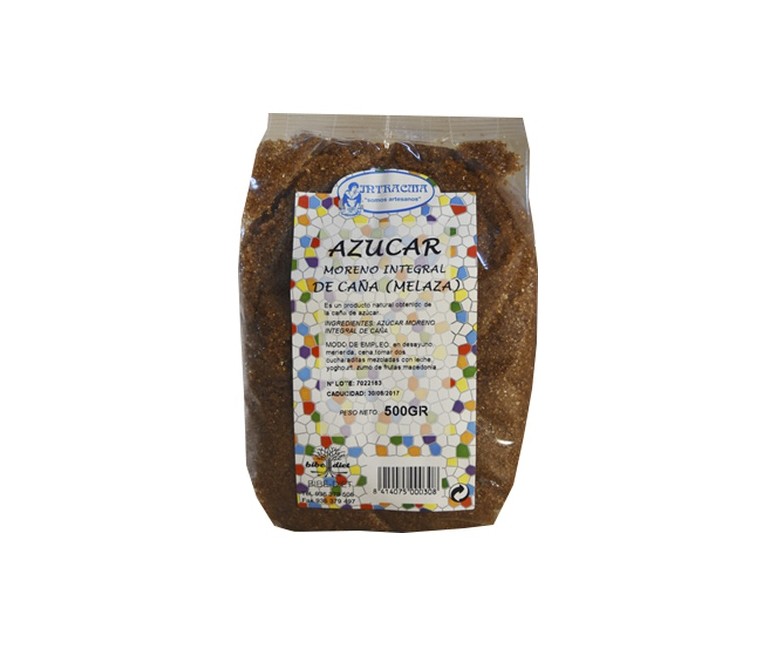 Azúcar Moreno Integral de Caña Melaza 500 g Intracma