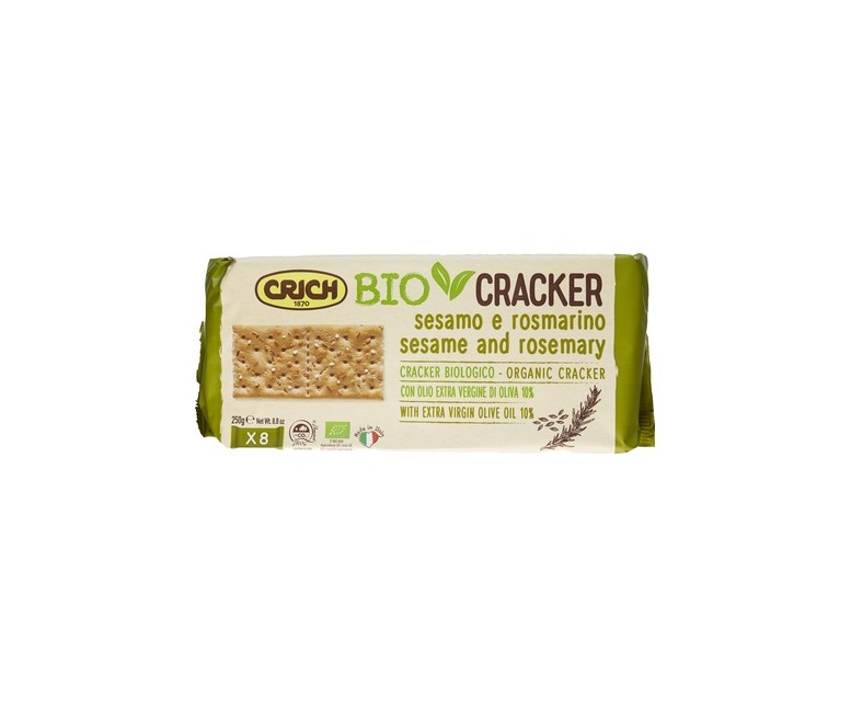 Biocracker sésamo y romero 250 g Crich