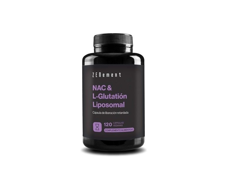 NAC y L-Glutatión Liposomal 120 cápsulas vegetales Zenement