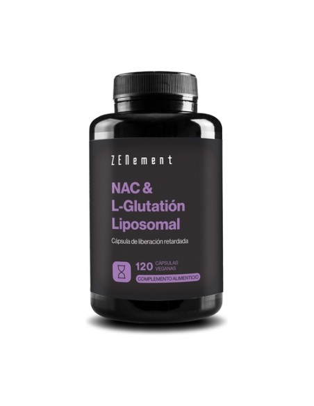 NAC y L-Glutatión Liposomal 120 cápsulas vegetales Zenement