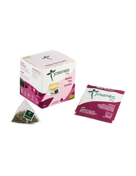 Infusión melisa tila canela 10 bolsitas infusoras (Canela) Josenea