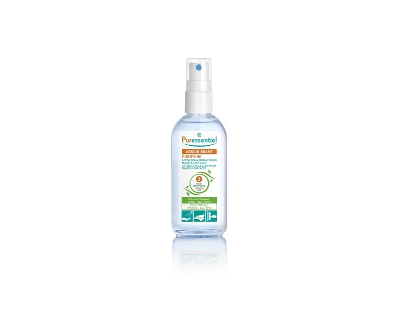 Loción purificante manos y superficies en spray 80 ml Puressentiel