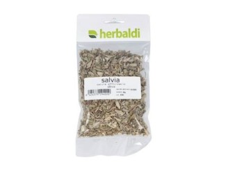 Hierba salvia hoja triturada