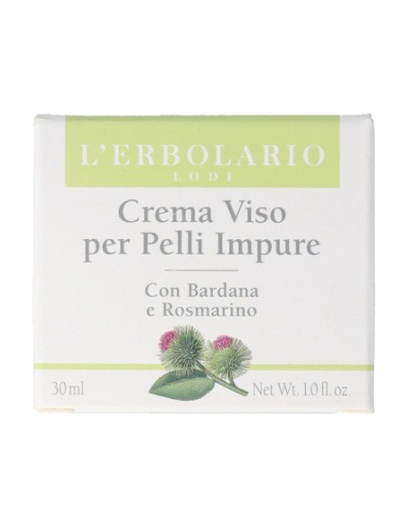 Crema Facial Bardana y Romero Para Pieles Impuras 30 ml L'Erbolario