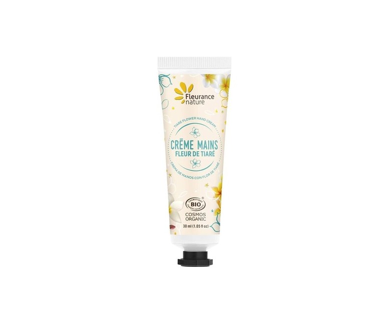 Crema de manos flor de tiare 30 ml de crema Fleurance Nature