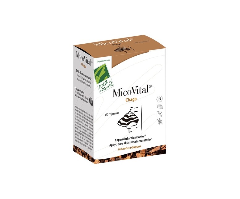 MicoVital Chaga 60 cápsulas 100% Natural
