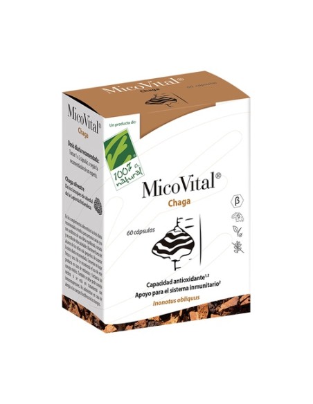 MicoVital Chaga 60 cápsulas 100% Natural