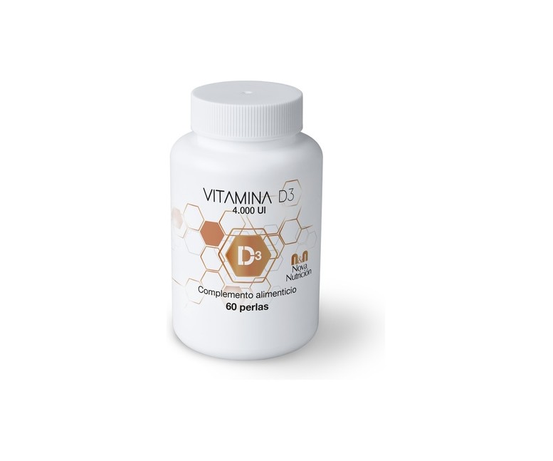 Vitamina D3 4000 UI 60 perlas Nova Nutrition