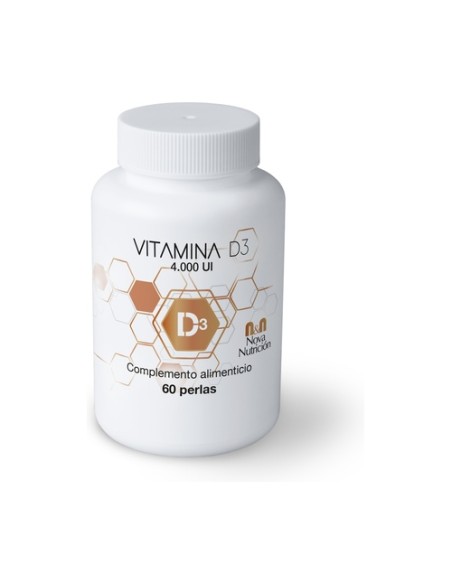 Vitamina D3 4000 UI 60 perlas Nova Nutrition