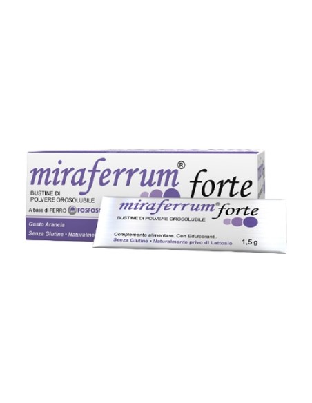 Miraferrum forte 20 sobres de 1.5g (Naranja) Shedir Pharma