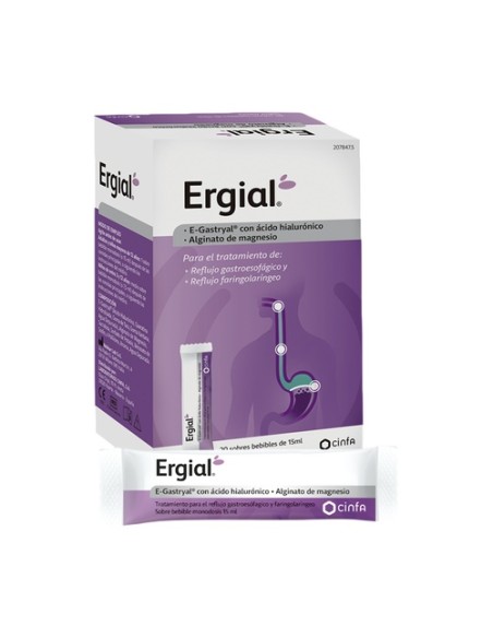 Ergial reflujo 20 sobres de 15ml (Menta) Ergial