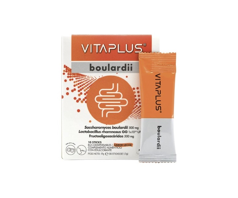 Vitaplus boulardii probiótico y prebiótico 10 sticks Plusquam