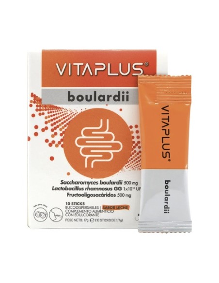 Vitaplus boulardii probiótico y prebiótico 10 sticks Plusquam