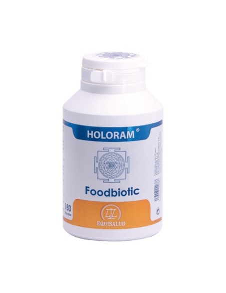 Holoram foodbiotic prebióticos 180 cápsulas de 600mg Equisalud
