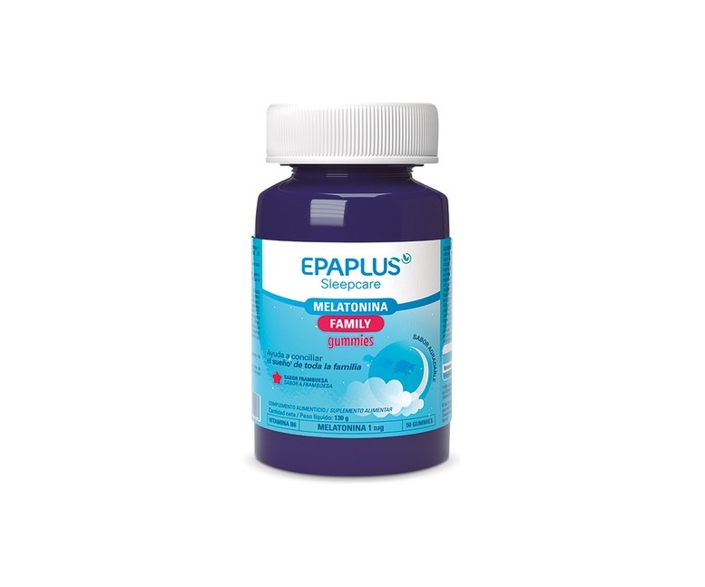 Gominolas de melatonina 1 mg 50 gominolas (Frambuesa) Epaplus - Peróxidos Farmacéuticos