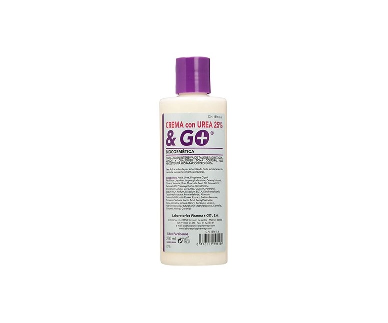 Crema de urea 10% 250 ml Pharma & Go