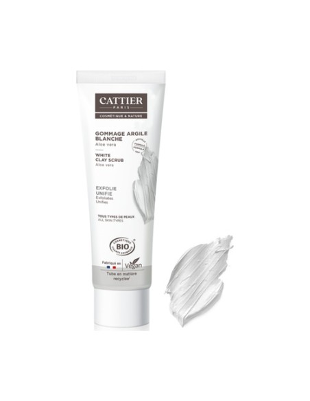 Exfoliante de arcilla blanca 100 ml de gel Cattier