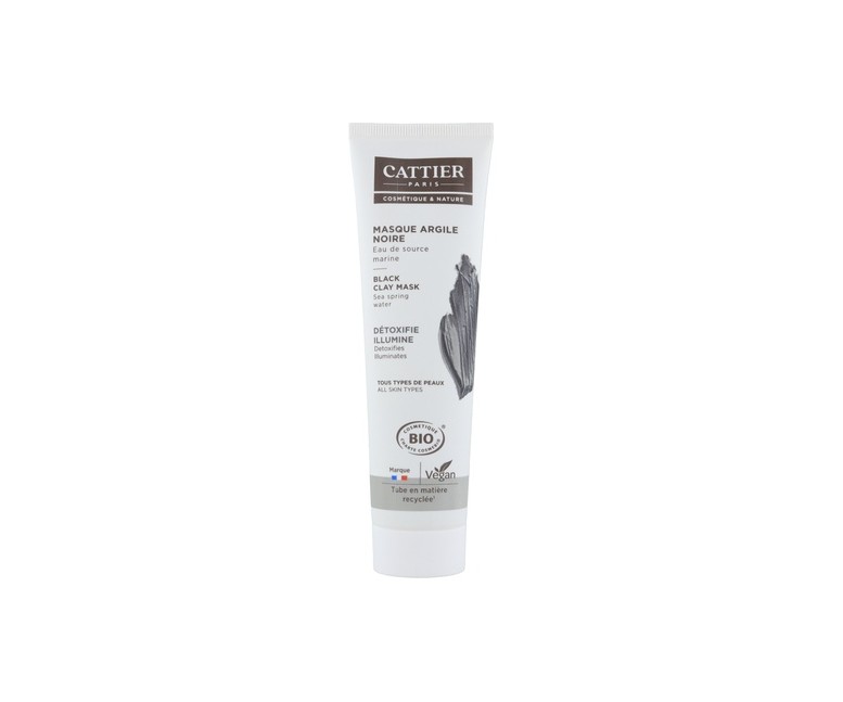 Mascarilla de arcilla negra 100 ml de crema Cattier