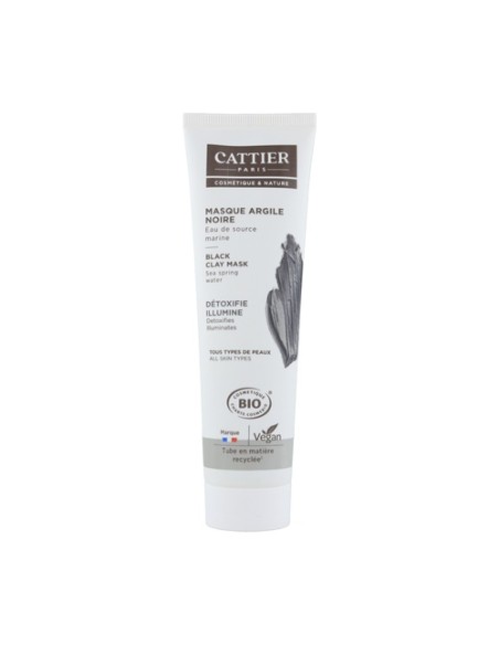 Mascarilla de arcilla negra 100 ml de crema Cattier