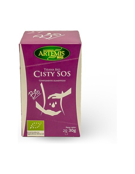 Infusión cisty sos salud urinaria y diurético Bio 20 bolsitas infusoras Artemis