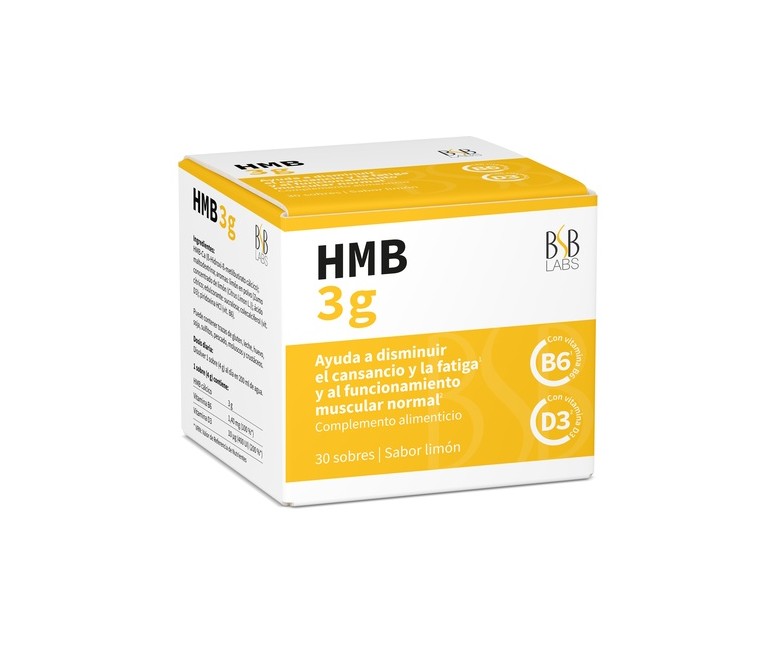 HMB vitalidad y músculos limón 30 sobres de 4g (Limón) BSB Labs